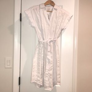 Jcrew white shirt dress